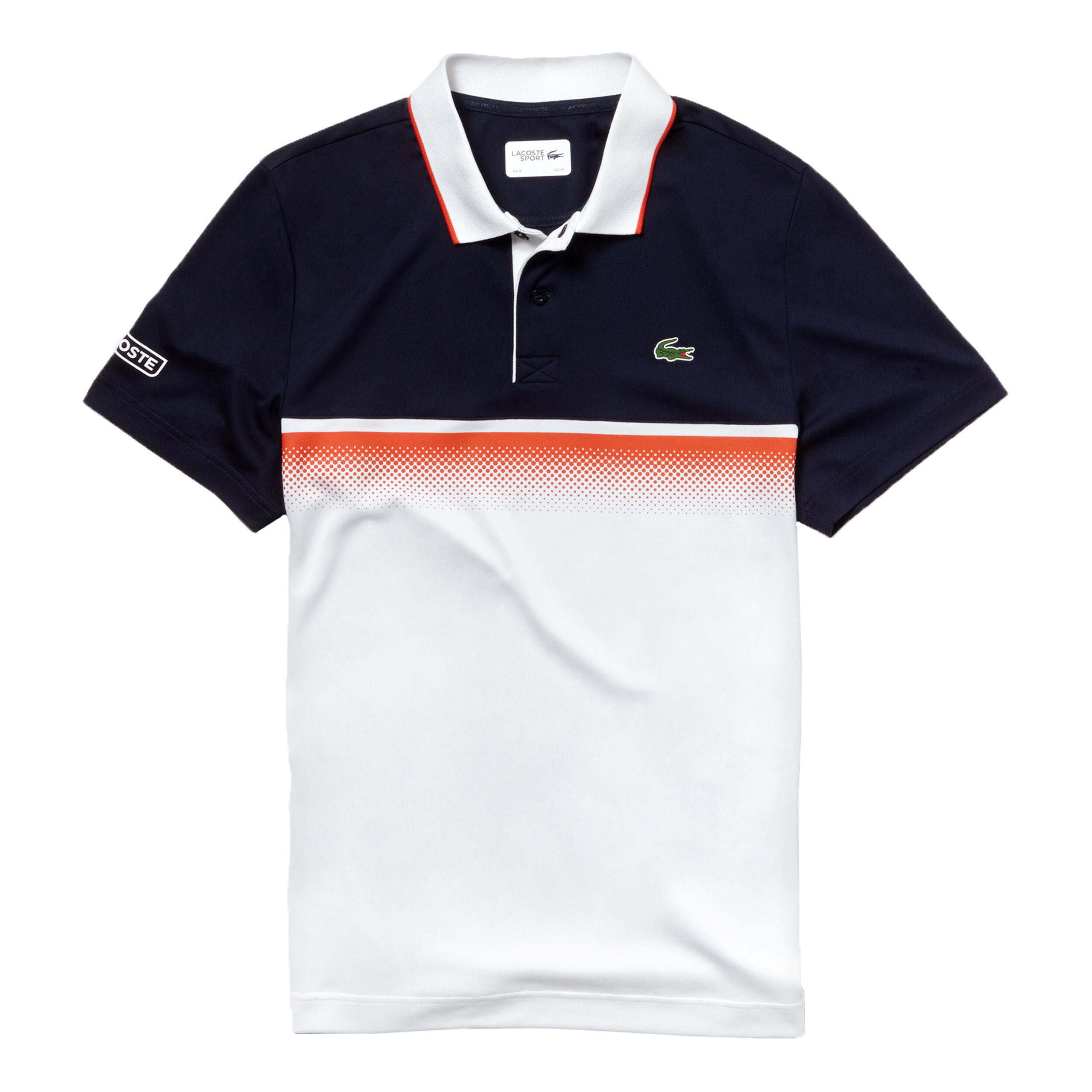 Lacoste Team Clay Polo Herren WeiB Dunkelblau online kaufen Tennis Point AT