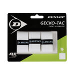 Dunlop Overgrips Dunlop  Gecko-Tac 3er Pack - wei&szlig;