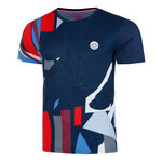 BIDI BADU Bekleidung BIDI BADU New York 2024 T-Shirt Herren-Dunkelblau,Mehrfarbig