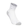 Performance Run Quarter Laufsocken Unisex-wei&szlig;, lila