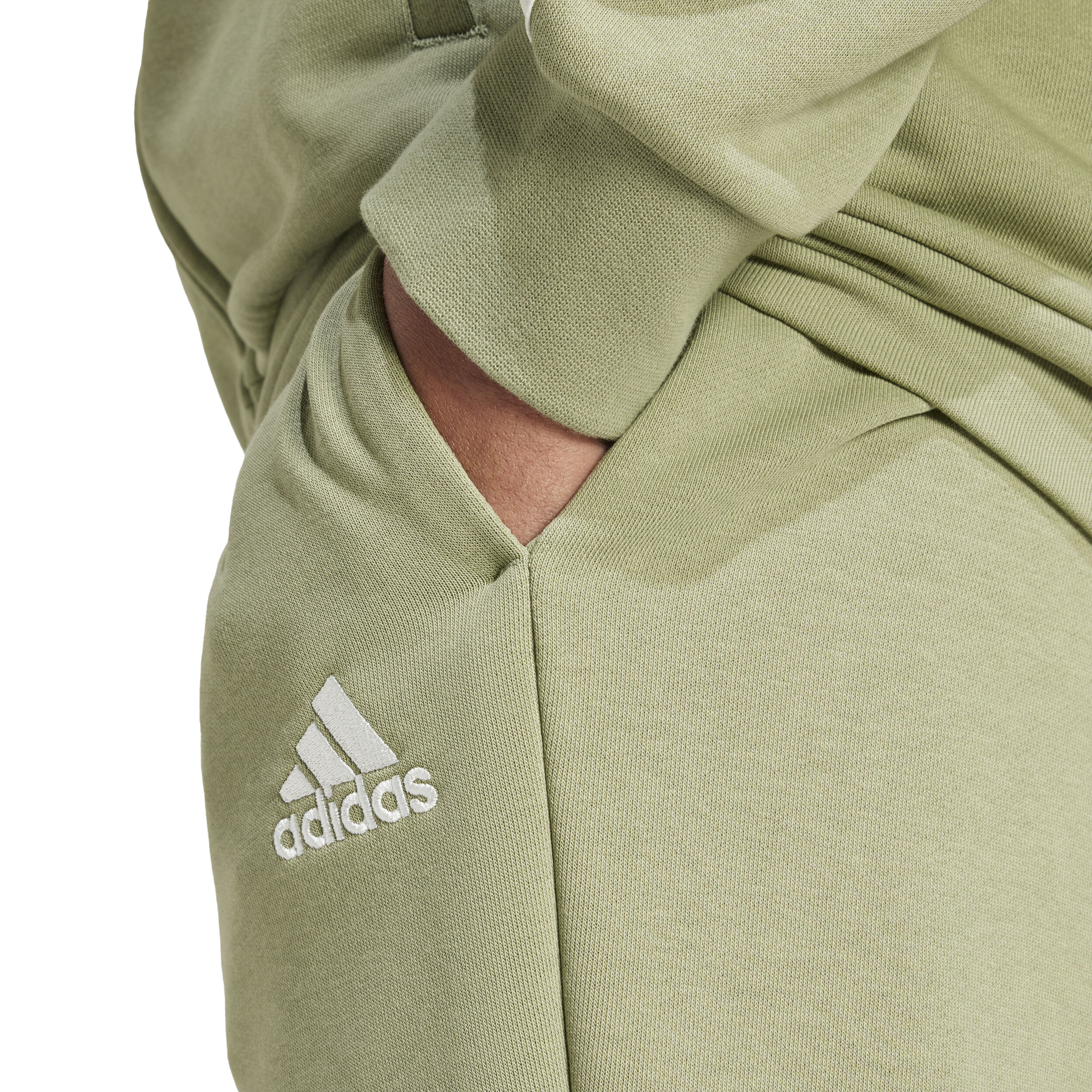 adidas 3 Stripes French Terry Trainingsanzug Herren Salbei Creme online kaufen Tennis Point AT