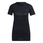 adidas Bekleidung adidas Fast All Over Print Laufshirt Damen-Blau,Schwarz