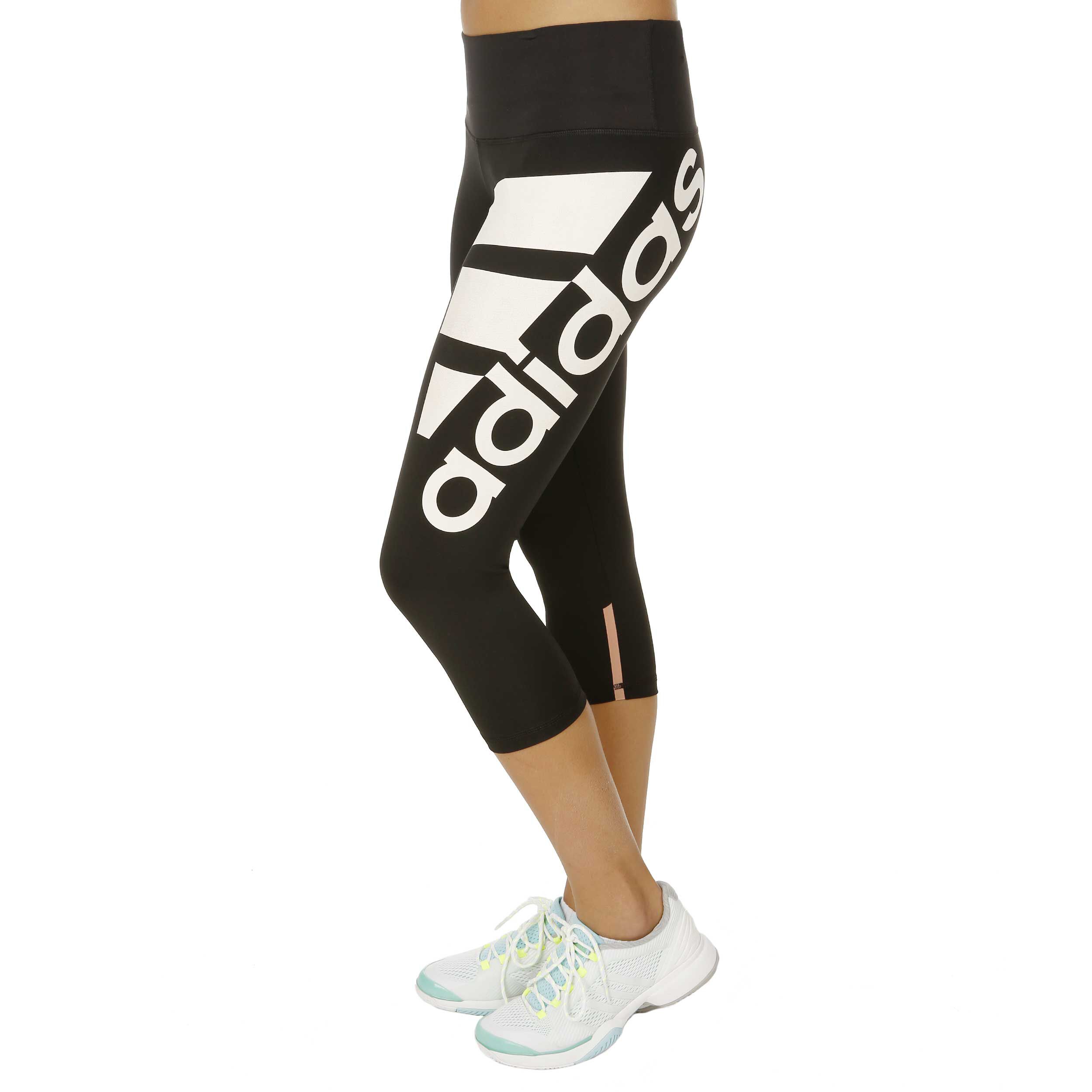 adidas Techfit 34 Logo Tight Laufhose 34 Damen Schwarz adidas Techfit 34 Logo Tight Laufhose 34 Damen Schwarz