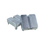 Tegra Platzbedarf Tegra Deckel Für Tennispfosten Alu Anlagenzubehör 2er Pack-Silber