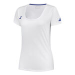 Babolat Bekleidung Babolat Play Cap Sleeve T-Shirt M&auml;dchen-Wei&szlig;