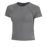 Motion Mesh T-Shirt Damen-gr&uuml;n, grau