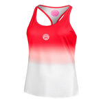 BIDI BADU Bekleidung BIDI BADU Crew Gradiant Tank-Top Damen-Rot,Wei&szlig;