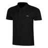 Ribbed Collar Polo Polo Herren - schwarz