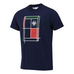 Roland Garros Bekleidung Roland Garros Court T-Shirt Herren - dunkelblau, 