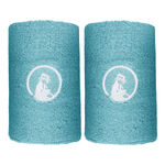 Quiet Please Tennisbekleidung Quiet Please Long Schweißband 2er Pack-Hellblau