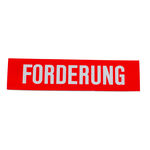 Tegra Platzbedarf Tegra Magnetschild 25mm Bedruckt-Rot