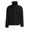 Fleece Full-Zip Trainingsjacke Herren - schwarz, 