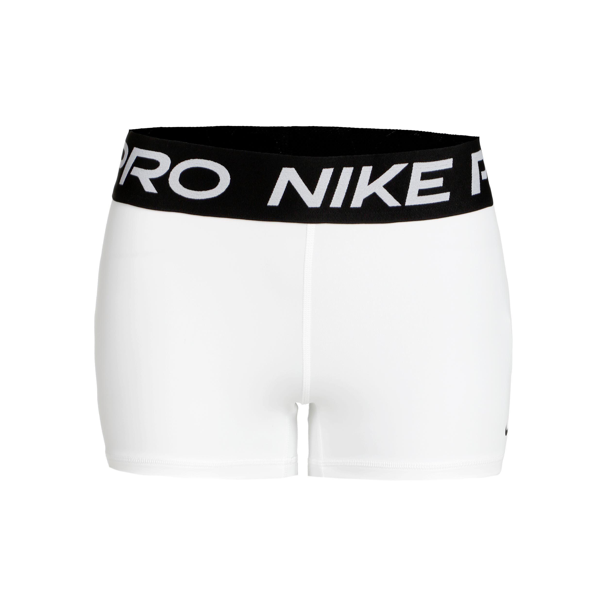 White nike pro shorts discount