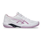 ASICS Tennisschuhe ASICS Solution Swift FF 2 Clay Sandplatzschuh Damen-Weiß,Altrosa