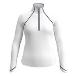 Original Penguin Bekleidung Original Penguin Solid Sun Protection Trainingsjacke Damen-Weiß