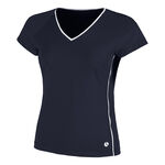 Björn Borg Bekleidung Björn Borg Ace V-Neck T-Shirt Damen - dunkelblau, 