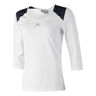 Club Longsleeve Damen-Wei&szlig;,Blau