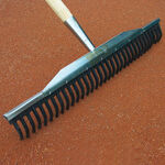 Tegra Platzbedarf Tegra Gummiharke 70cm Ohne Stiel-Mehrfarbig