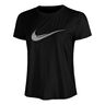 Swoosh Laufshirt Damen-Schwarz