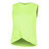 Twist Front Tank-Top Damen-Neongr&uuml;n