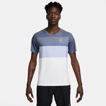 Nike Bekleidung Nike Court Dri-Fit Advantage Print T-Shirt Herren-Blaugrau