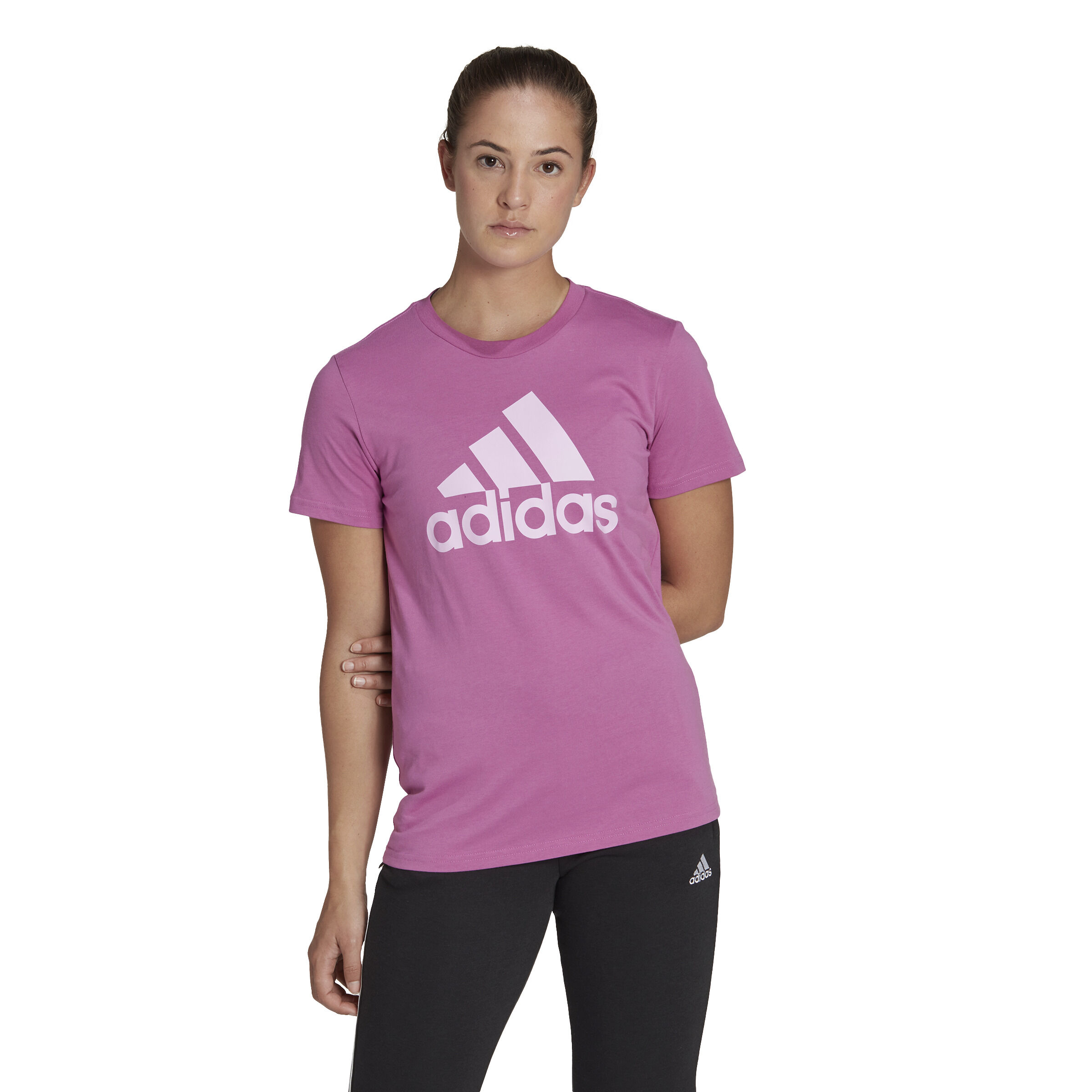 adidas T Shirt Damen Lila Wei online kaufen Tennis Point AT