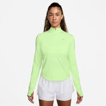 Nike Bekleidung Nike Swift UV Half-Zip Laufshirt Damen-Limette