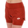 TECH W II - D1 SHORT Shorts Damen - weinrot
