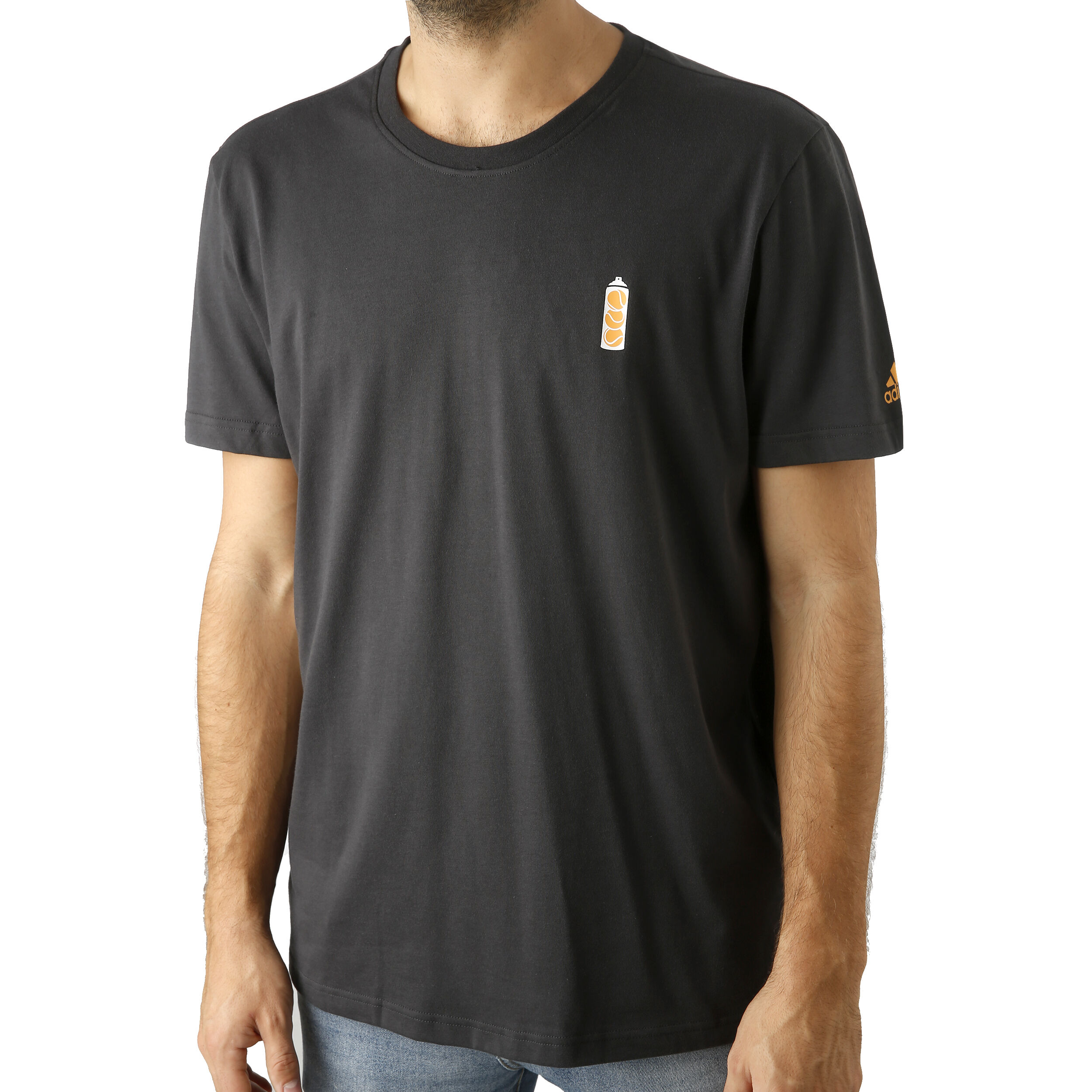 adidas New York Graphic T Shirt Herren Dunkelgrau, Orange ADIDAS Herren T Shirt Graphic rot | S