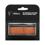 Wilson Basisgriffbänder Wilson RF Leather Replacement Grip 1er Pack-Braun