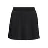 Club Pleated Long Rock Damen-schwarz