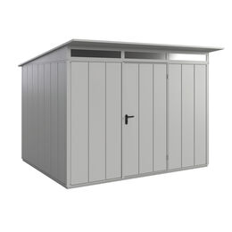 Set Berry Gerätehaus Modern-P,Typ3,RAL9006, 1 flg, inkl. Zubehör