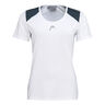 22 Tech T-Shirt Damen - weiß, dunkelblau