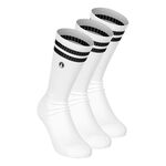 Quiet Please Bekleidung Quiet Please College Tennissocken 3er Pack-Wei&szlig;