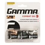 Gamma Overgrips Gamma Combat 3er Pack-Oliv,Grau