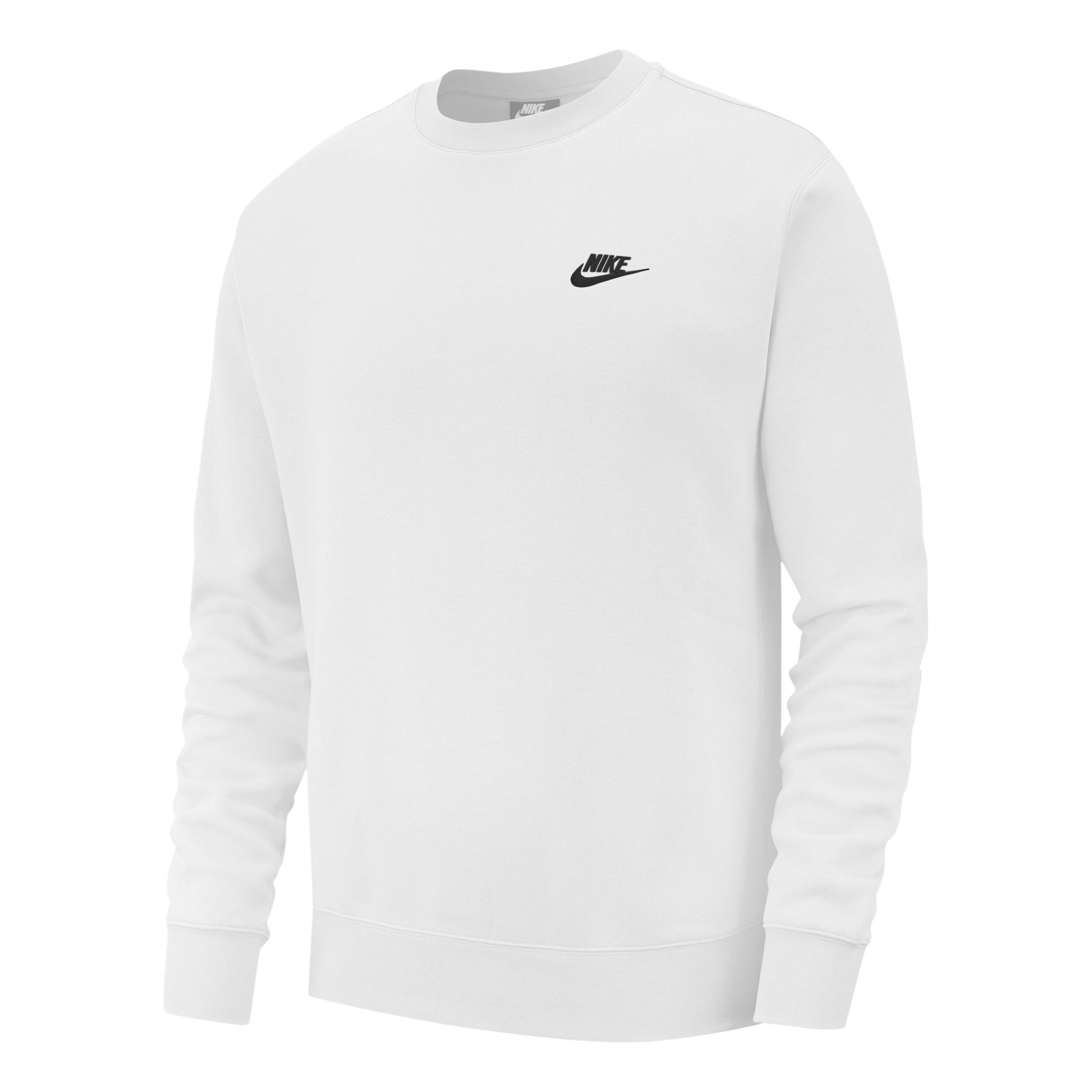 Nike Sportswear Club Crew Hoody Herren WeiB Schwarz online kaufen Tennis Point AT