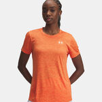 Under Armour Bekleidung Under Armour Tech Twist T-Shirt Damen - orange, weiß