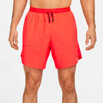 Nike Bekleidung Nike Dri-Fit Stride 7in Brief-Lined Shorts - rot, schwarz