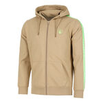 Quiet Please Bekleidung Quiet Please Wild Taped Zip Sweatjacke Herren-Beige,Neongrün