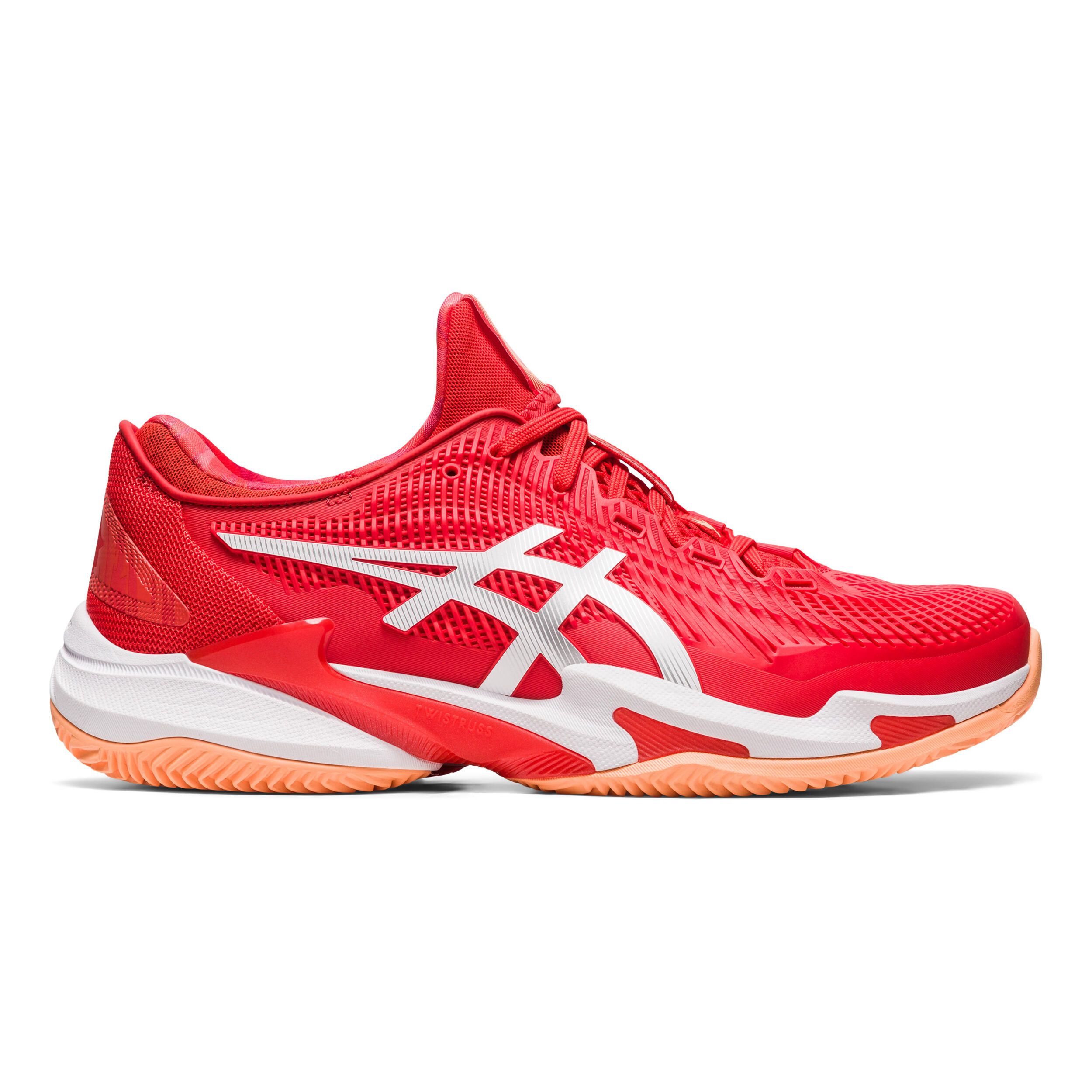 Asics top rot weiß