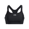 Heatgear High Sport-BH Damen-Schwarz,Weiß