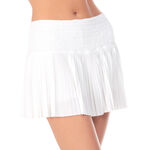 Lucky in Love Bekleidung Lucky in Love Pleated Smocked 14in Rock Damen-Weiß