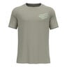 Essential Print Laufshirt Herren-Khaki