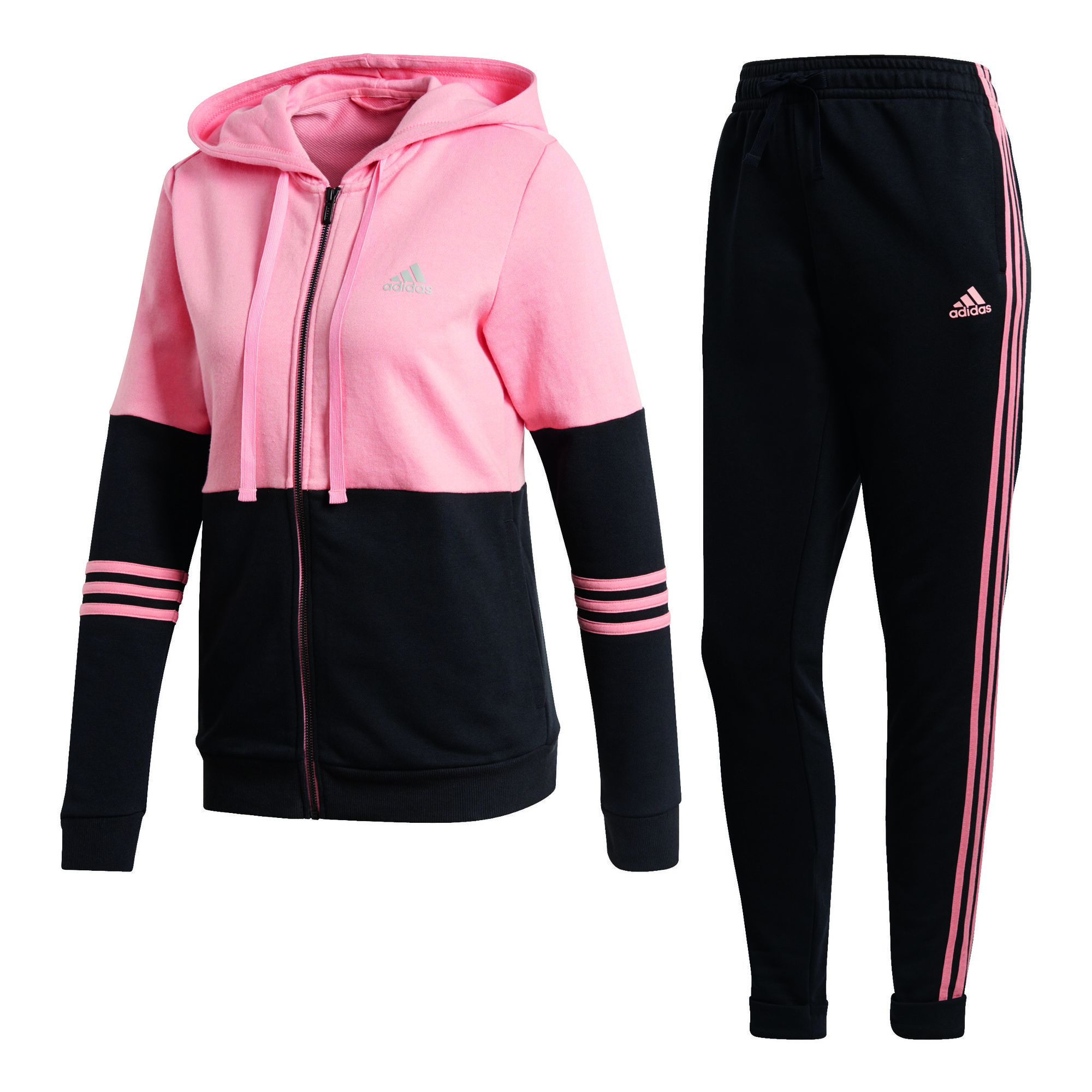 Adidas Co Energize Trainingsanzug Damen Rosa Schwarz
