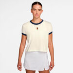 Nike T-Shirt Nike Heritage T-Shirt Damen-creme, dunkelblau