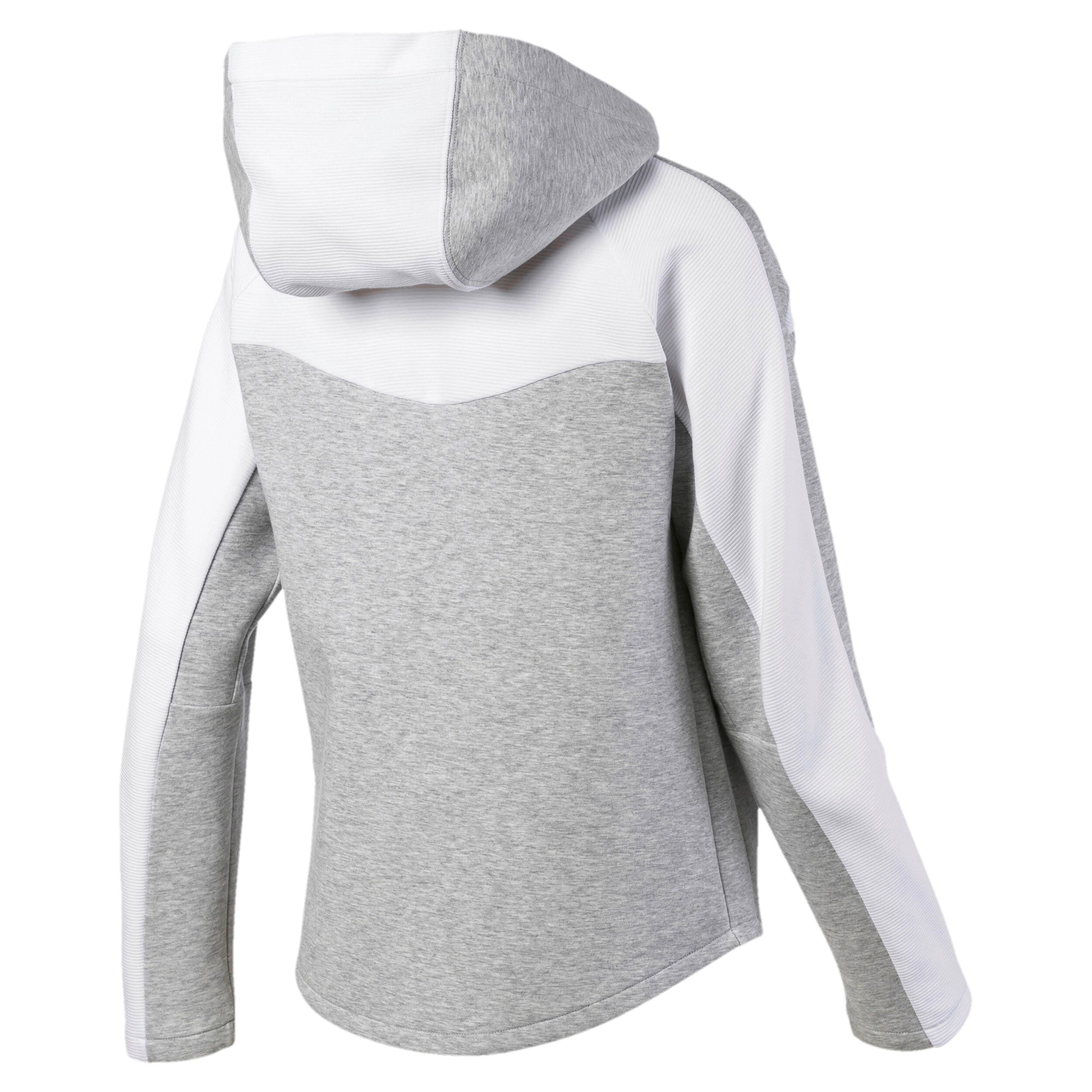 Evostripe Sweatjacke Damen Hellgrau Wei