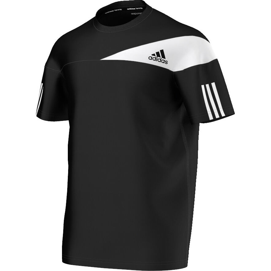 adidas Response T Shirt Herren Schwarz, Weiß online kaufen adidas Response Short Sleeve Tee Men Herren