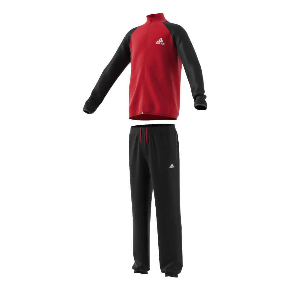 Entry Closed Hem Trainingsanzug Jungen Schwarz Rot