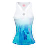 Yaka Tech Tank-Top Damen-Wei&szlig;,Hellblau