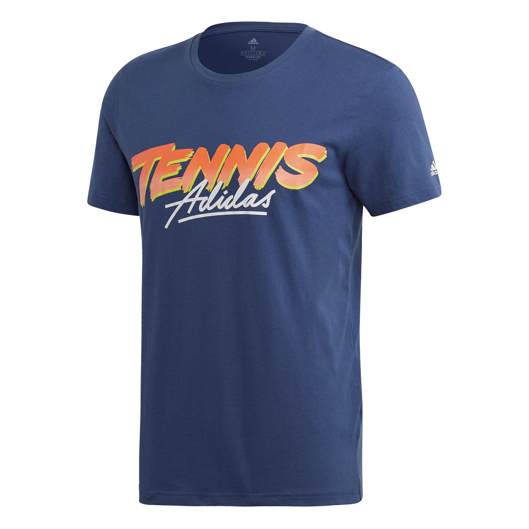 adidas Script Graphic T-Shirt Herren - Dunkelblau, Orange ...